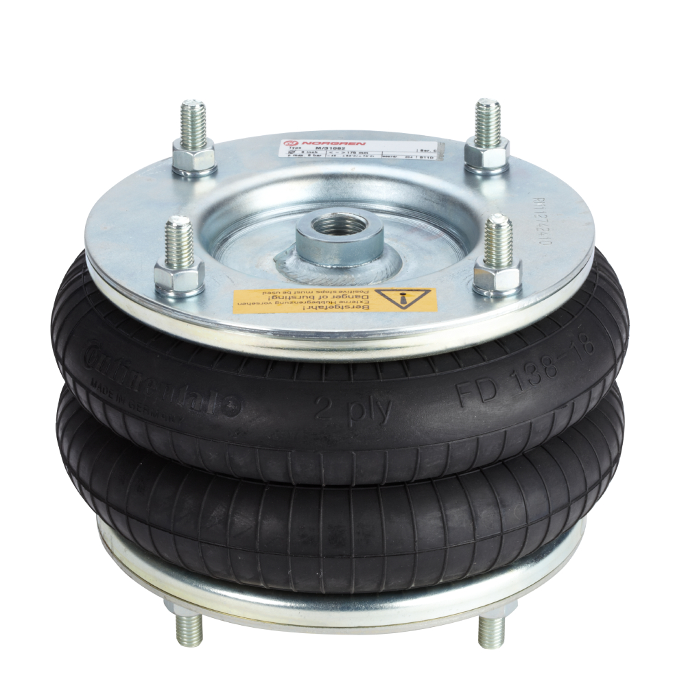 M/31082 | Air bellow, single acting, male mounting studs, 8