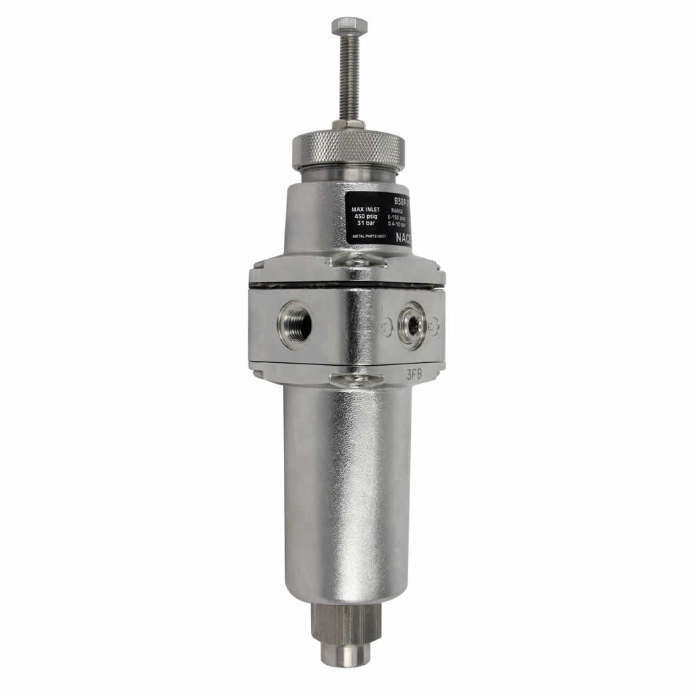 B38-244-A2MA | B38 Series stainless steel filter/regulator, 1/4
