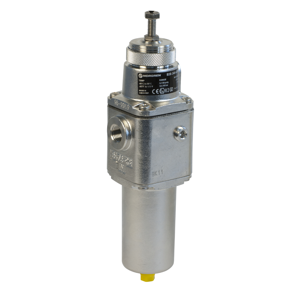 B38-444-A1LA | B38 Series stainless steel filter/regulator, 1/2