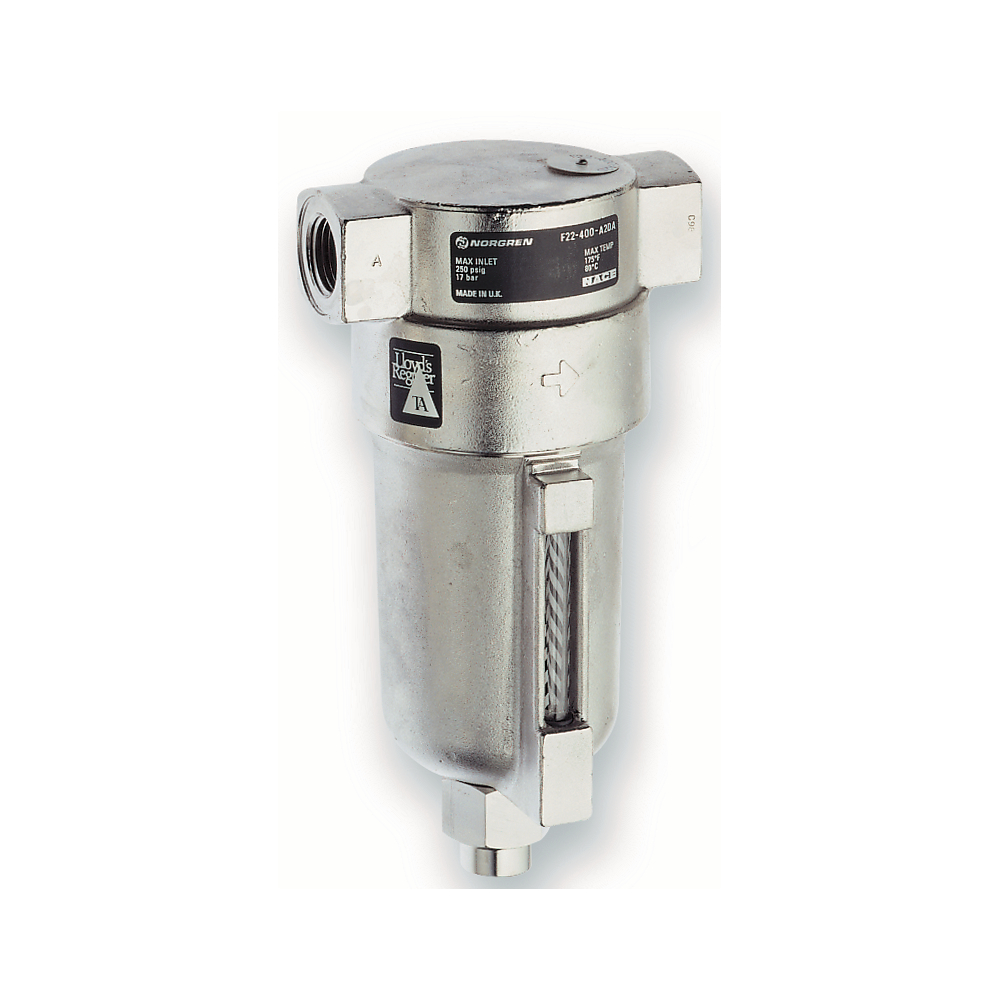 F22-400-A7DA | General purpose stainless steel filter, 1/2 PTF