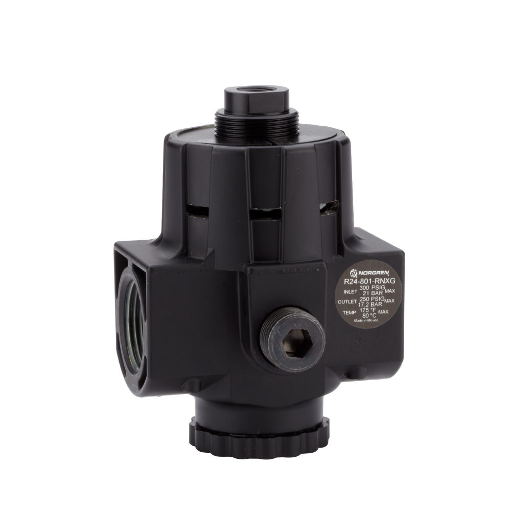 R24-801-RNXG | R24 Series high flow pilot regulator, G1, 0.7-17