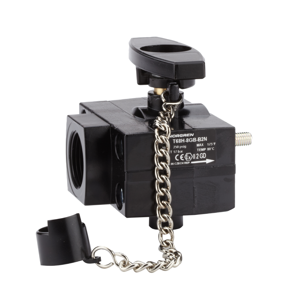 T68C-8GB-B2N | Olympian Plus 3/2 plug-in system shut-off valve, G1