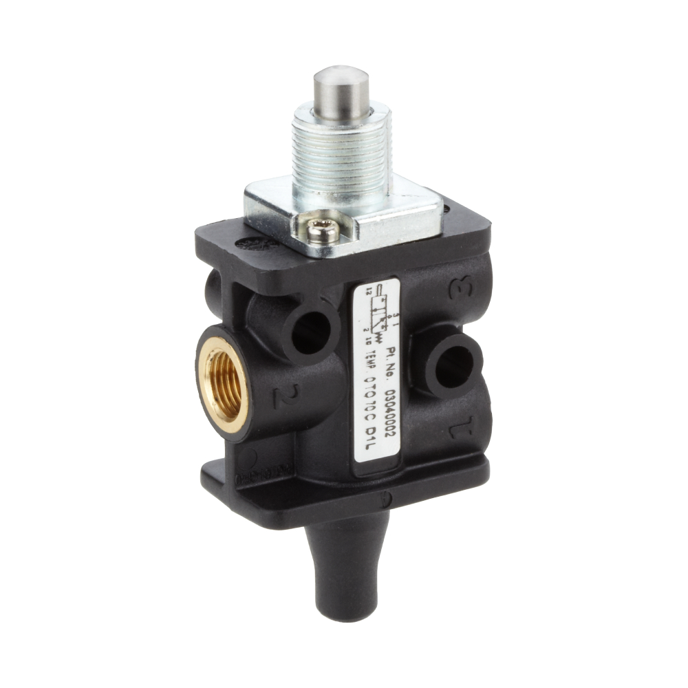 03040002 | Super X mechanically actuated valve, G1/8, 3/2, plunger