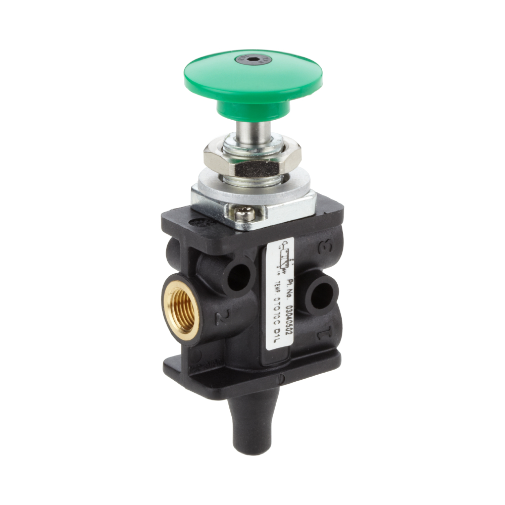 03040502 | Super X manually actuated valve, G1/8, 3/2, button / spring