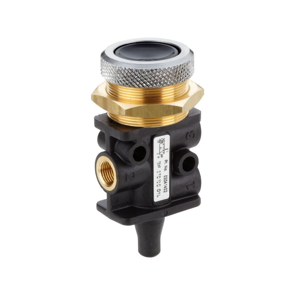 03041402 | Super X manually actuated valve, G1/8, 3/2, button