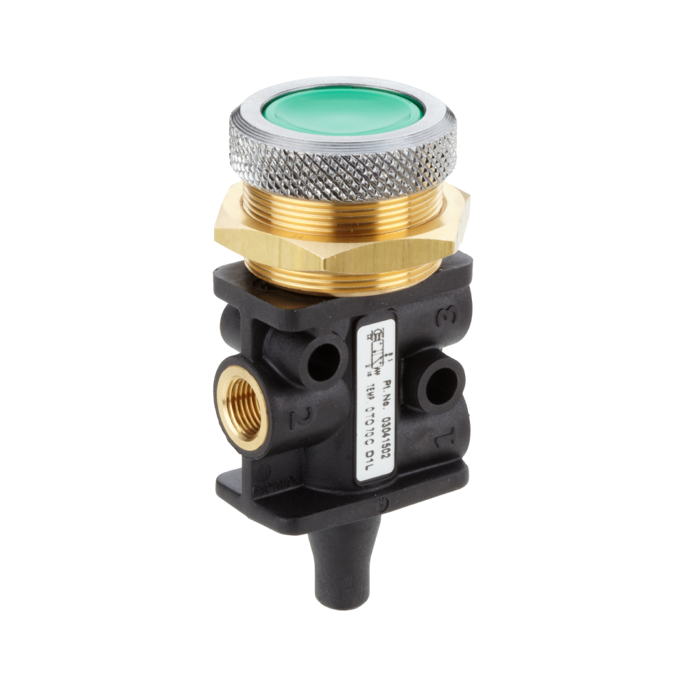 X3045502 | Super X manually actuated valve, G1/8, 5/2, button