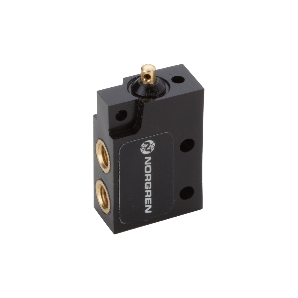 M/1553/14 | M/1553 mechanically actuated valve, M5, 3/2, plunger