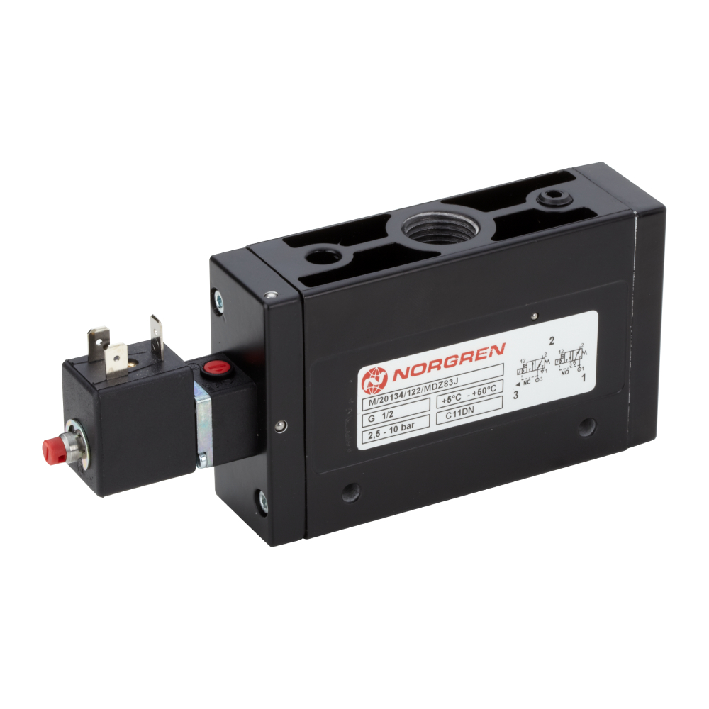 M/20134/122/MDZ83J | M/20000 series solenoid valve, G1/2, 3/2, NC