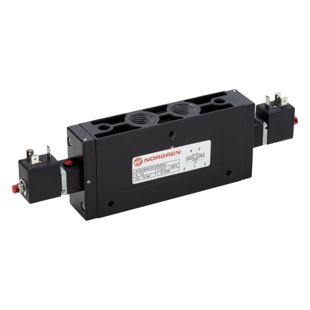 M/20154/6123/MDZ83J | M/20000 series solenoid valve, G1/2, 5/3