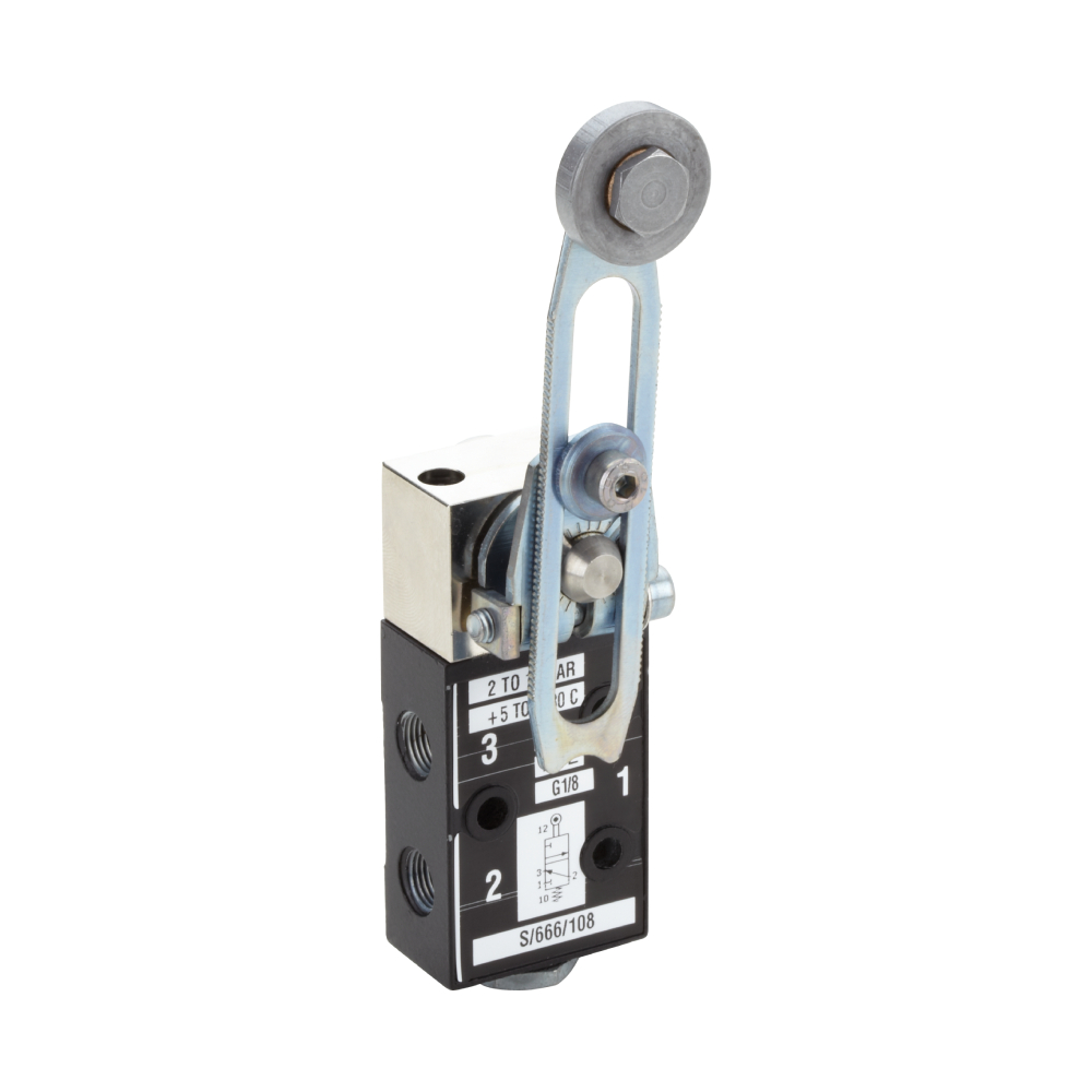 S/666/108 | S/666 mechanically actuated valve, G1/8, 3/2, NC