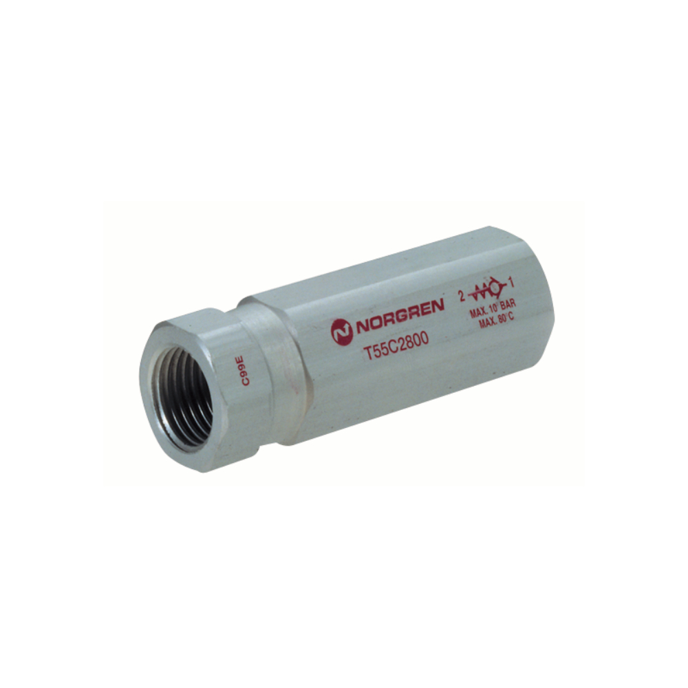 T55C1800 | T55 In-line non-return valve, G1/8