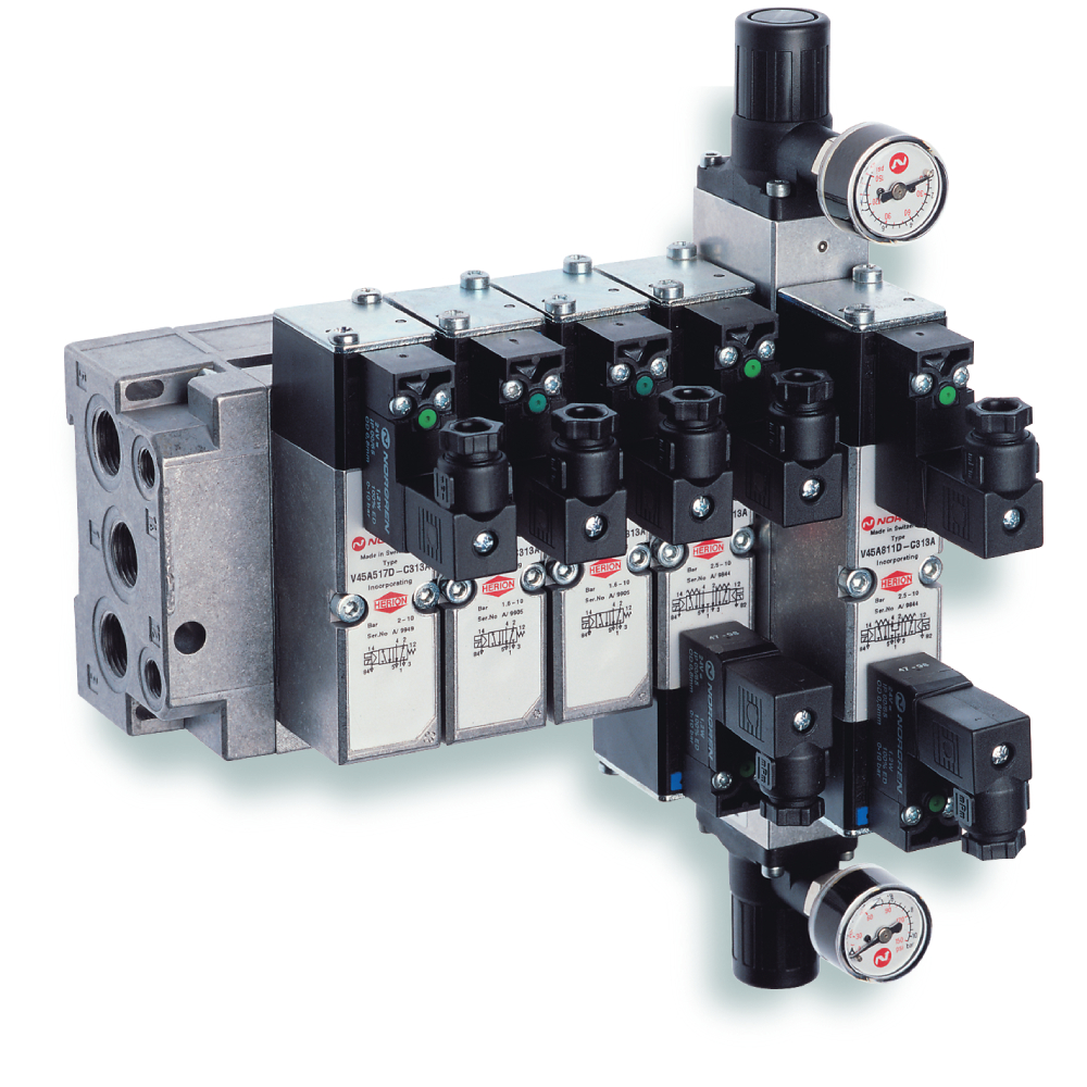 V44A711D-C313A | Mini ISO solenoid valve size 26mm, 5/3, COE