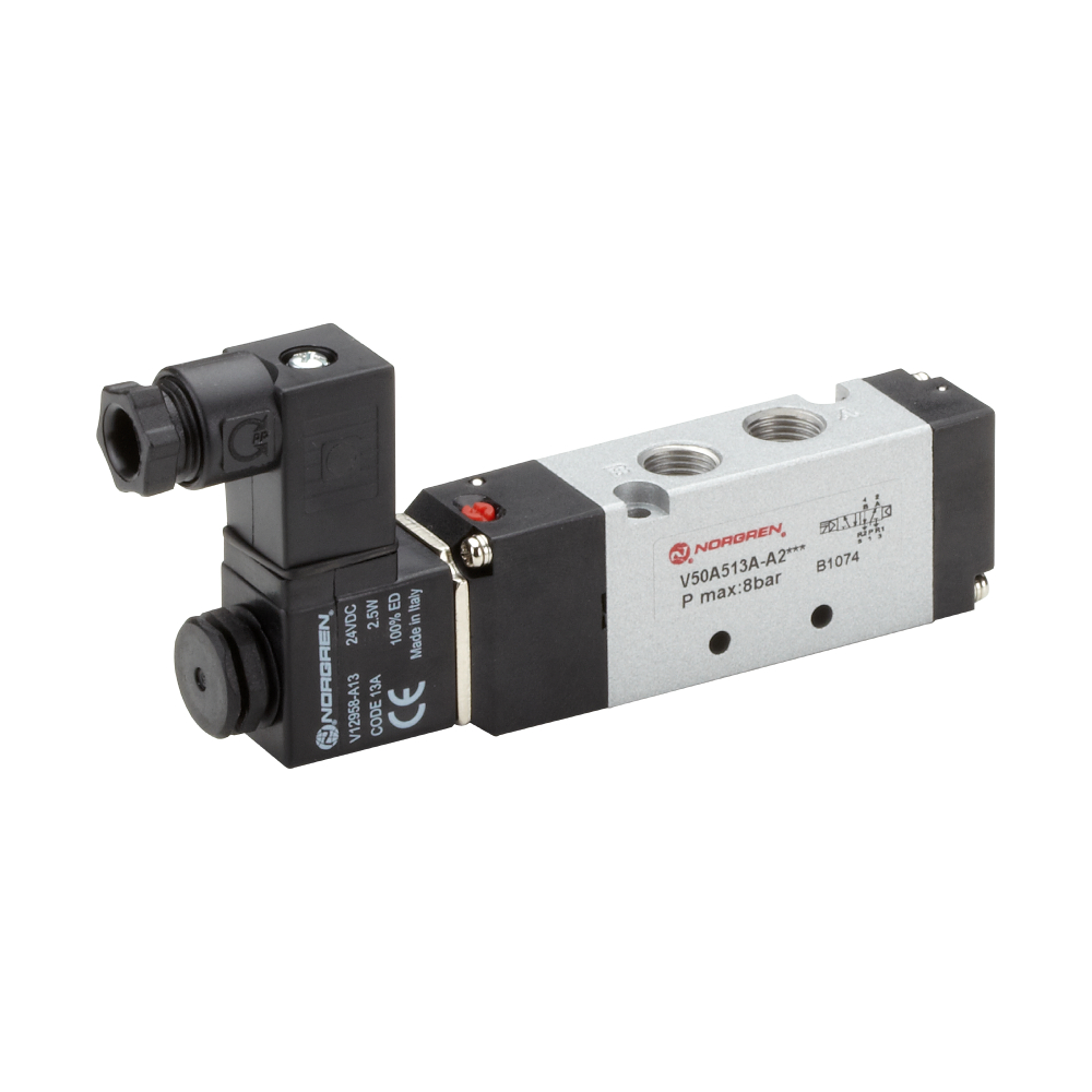ARIA pe509ニアミント V50A513A-A213A | V50 series inline solenoid valve, G1/8, 5/2
