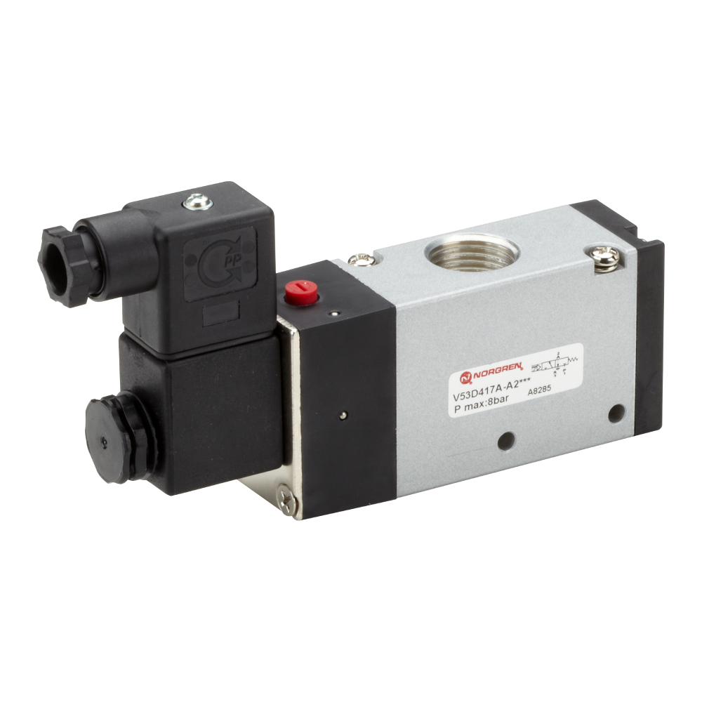 V53D417A-A213J | V53 series inline solenoid valve, G1/2, 3/2, NC