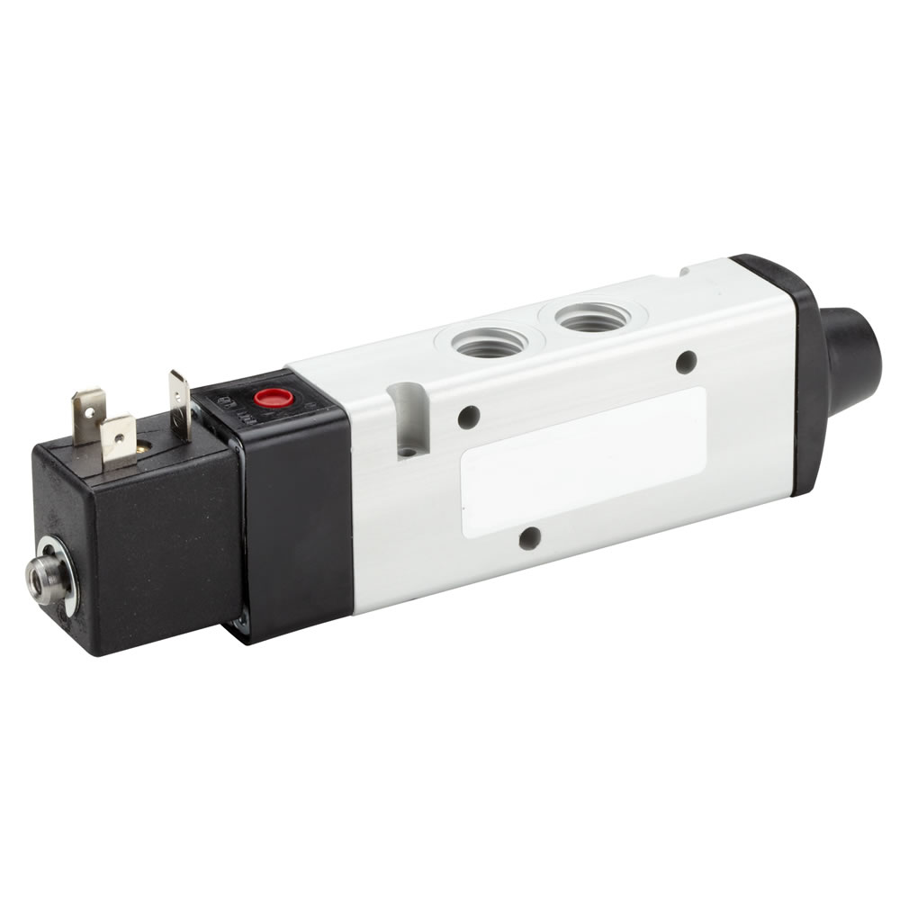 V61R517A-A213JB | V61 Series 24Vdc 5/2 locking solenoid actuated