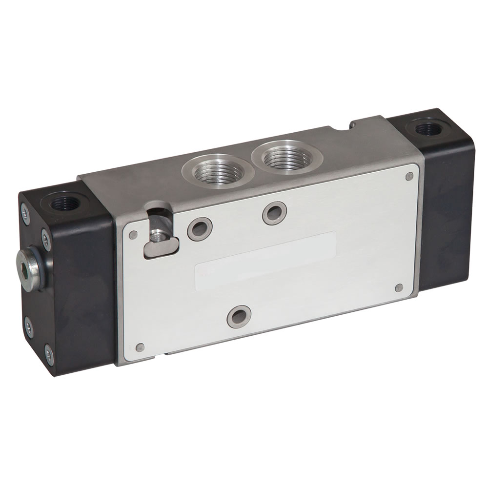 V62S5DDA-XP0200 | V62 series inline air pilot valve, 3/8 NPT, 5/2