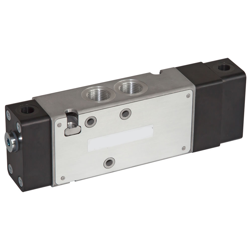 V62S6DDA-XP0200 | V62 series inline air pilot valve, 3/8 NPT, 5/3