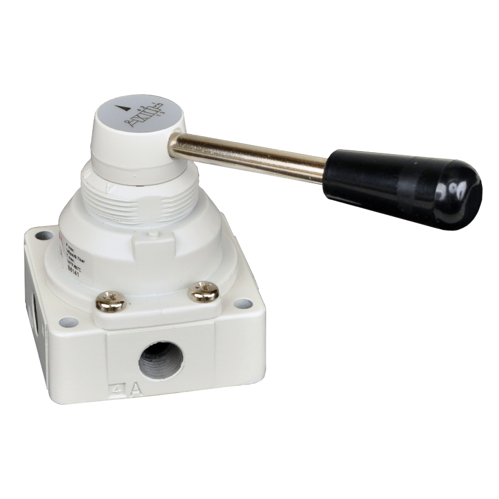 VHLA202-02A | VHLA Series, 4/2 rotary hand valve, manual, 1/4