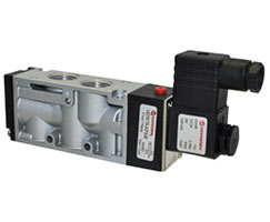 V53T517A-A213JB | V53 Series, 5/2 valve, sol/spring, 24Vdc, 1/2